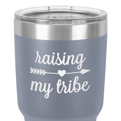 Tribe Quotes 30 oz Stainless Steel Tumbler - Grey - Double-Sided