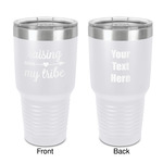 Tribe Quotes 30 oz Stainless Steel Tumbler - White - Double-Sided