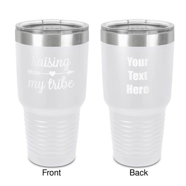 Custom Tribe Quotes 30 oz Stainless Steel Tumbler - White - Double-Sided