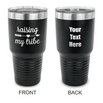 Tribe Quotes 30 oz Stainless Steel Tumbler - Black - Double Sided