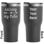 Tribe Quotes RTIC Tumbler - Black - Engraved Front & Back (Personalized)