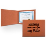 Tribe Quotes Leatherette Certificate Holder - Front