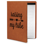 Tribe Quotes Leatherette Portfolio with Notepad - Small - Double Sided