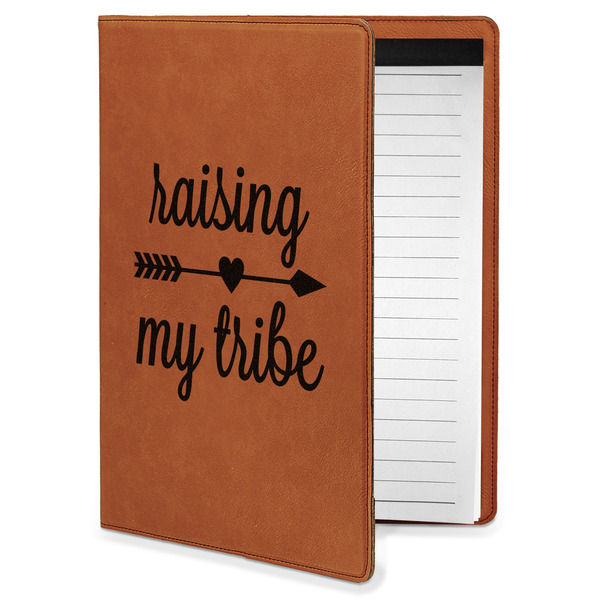 Custom Tribe Quotes Leatherette Portfolio with Notepad - Small - Double Sided