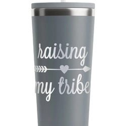 Tribe Quotes RTIC Everyday Tumbler with Straw - 28oz - Grey - Single-Sided