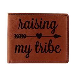 Tribe Quotes Leatherette Bifold Wallet - Single Sided