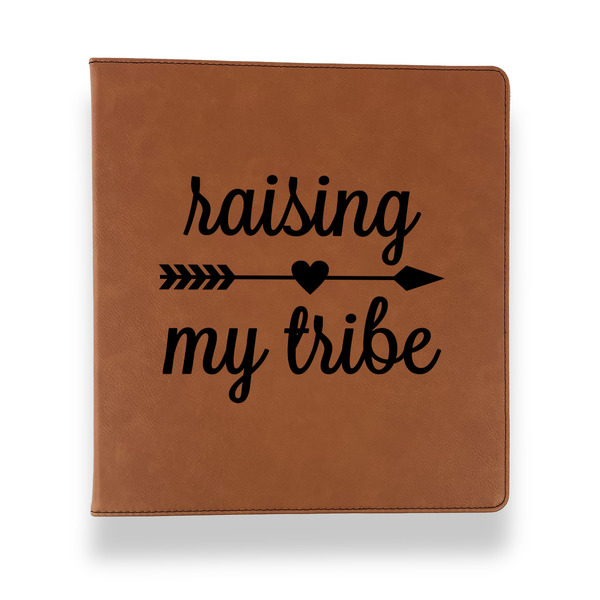 Custom Tribe Quotes Leather Binder - 1" - Rawhide