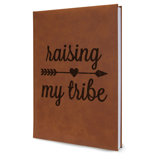 Custom Tribe Quotes Leather Sketchbook - Large - Double Sided