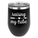 Tribe Quotes Stemless Stainless Steel Wine Tumbler - Black - Double Sided