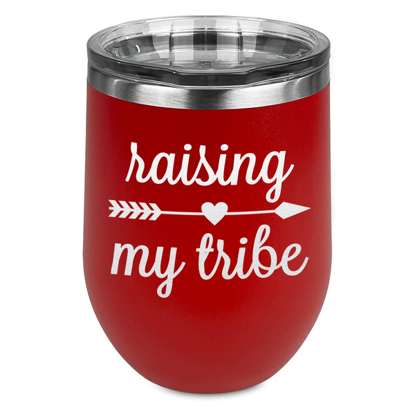 Custom Tribe Quotes Stemless Stainless Steel Wine Tumbler - Red - Double Sided