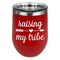 Tribe Quotes Stainless Wine Tumblers - Red - Double Sided - Front