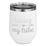 Tribe Quotes Stemless Stainless Steel Wine Tumbler - White - Single Sided