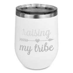 Tribe Quotes Stemless Stainless Steel Wine Tumbler - White - Single Sided