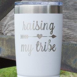 Tribe Quotes 20 oz Stainless Steel Tumbler - White - Single Sided