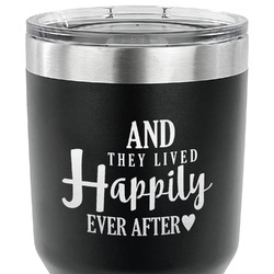 Wedding Quotes and Sayings 30 oz Stainless Steel Tumbler - Black - Single Sided