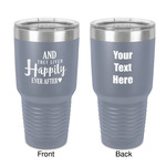 Wedding Quotes and Sayings 30 oz Stainless Steel Tumbler - Grey - Double-Sided