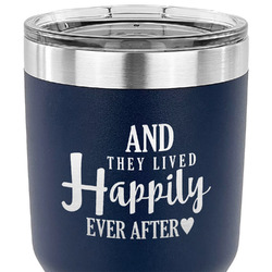Wedding Quotes and Sayings 30 oz Stainless Steel Tumbler - Navy - Single Sided