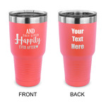 Wedding Quotes and Sayings 30 oz Stainless Steel Tumbler - Coral - Double Sided