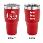 Wedding Quotes and Sayings 30 oz Stainless Steel Tumbler - Red - Double Sided