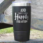 Wedding Quotes and Sayings 20 oz Stainless Steel Tumbler - Black - Single Sided