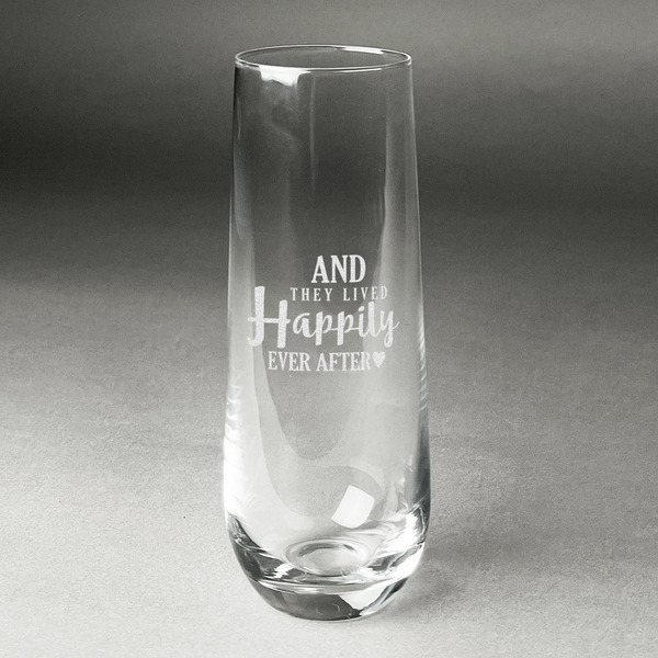 Custom Wedding Quotes and Sayings Champagne Flute - Stemless Engraved