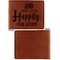 Wedding Quotes and Sayings Cognac Leatherette Bifold Wallets - Front and Back Single Sided - Apvl