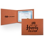 Wedding Quotes and Sayings Leatherette Certificate Holder