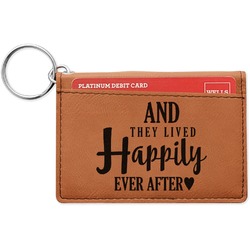 Wedding Quotes and Sayings Leatherette Keychain ID Holder - Double Sided (Personalized)