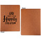 Wedding Quotes and Sayings Cognac Leatherette Portfolios with Notepad - Small - Single Sided- Apvl