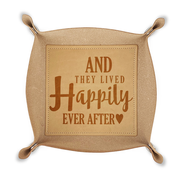 Custom Wedding Quotes and Sayings Genuine Leather Dice Tray