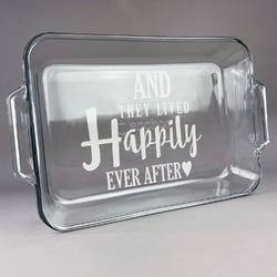 Wedding Quotes and Sayings Glass Baking Dish with Truefit Lid - 13in x 9in