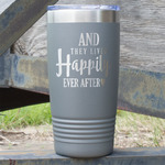 Wedding Quotes and Sayings 20 oz Stainless Steel Tumbler - Grey - Double Sided