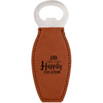 Wedding Quotes and Sayings Leatherette Bottle Opener