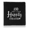 Wedding Quotes and Sayings Leather Binder - 1" - Black - Front View