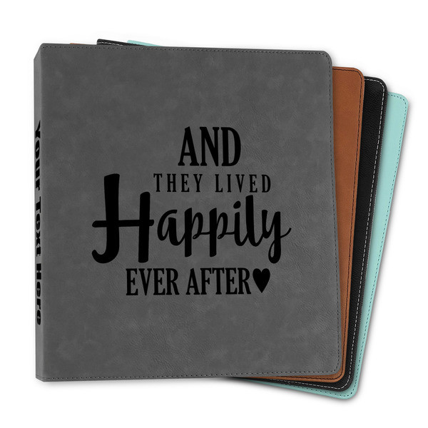 Custom Wedding Quotes and Sayings Leather Binder - 1"