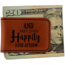 Wedding Quotes and Sayings Leatherette Magnetic Money Clip - Single Sided