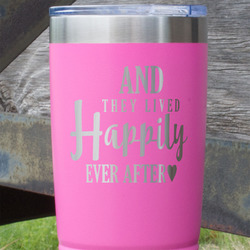 Wedding Quotes and Sayings 20 oz Stainless Steel Tumbler - Pink - Double Sided