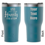 Wedding Quotes and Sayings RTIC Tumbler - Dark Teal - Laser Engraved - Double-Sided