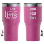 Wedding Quotes and Sayings RTIC Tumbler - Magenta - Laser Engraved - Double-Sided