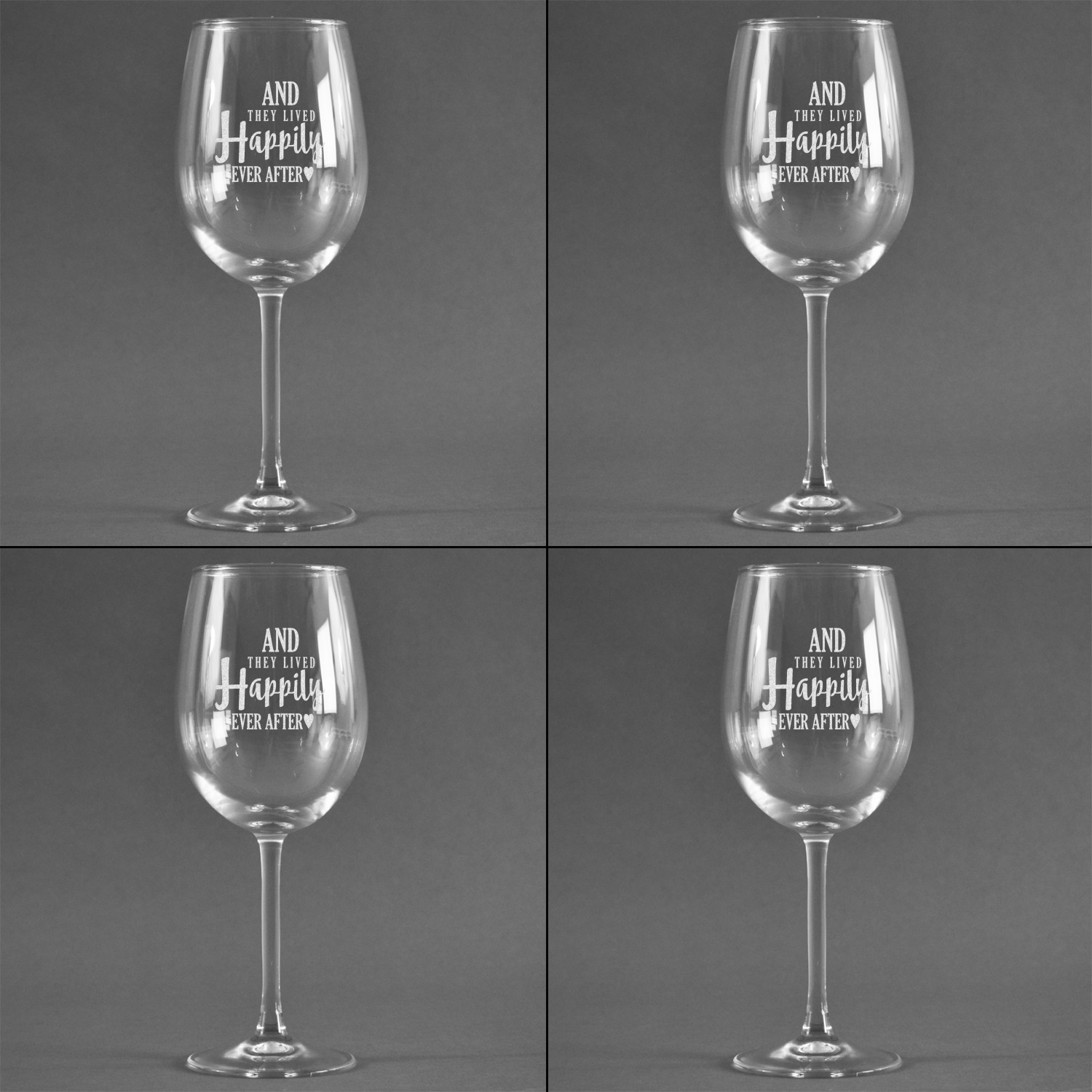 Wedding Quotes And Sayings Wine Glasses Set Of 4 Personalized