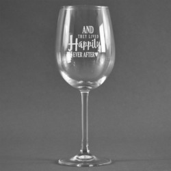 Wedding Quotes and Sayings Wine Glass (Single)