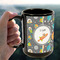 Space Explorer 15oz. Black Mug - LIFESTYLE