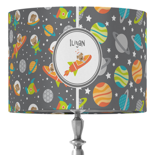 Custom Space Explorer 16" Drum Lamp Shade - Fabric (Personalized)