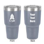 Space Explorer 30 oz Stainless Steel Tumbler - Grey - Double-Sided (Personalized)