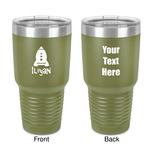 Space Explorer 30 oz Stainless Steel Tumbler - Olive - Double-Sided (Personalized)