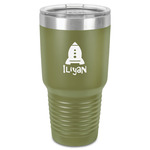 Space Explorer 30 oz Stainless Steel Tumbler - Olive - Single-Sided (Personalized)