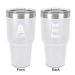 Space Explorer 30 oz Stainless Steel Tumbler - White - Double-Sided (Personalized)