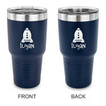 Space Explorer 30 oz Stainless Steel Tumbler - Navy - Double Sided (Personalized)