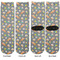 Space Explorer Adult Crew Socks - Double Pair - Front and Back - Apvl