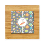 Space Explorer Bamboo Trivet with Ceramic Tile Insert (Personalized)